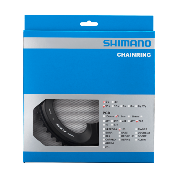Shimano 105 Krankdrev 50T for FC-R7000(Svart) 11 delt